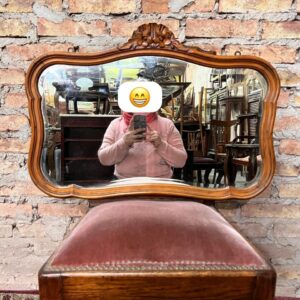 muy lindo espejo de dormitorio/sala provenzal color madera biselado