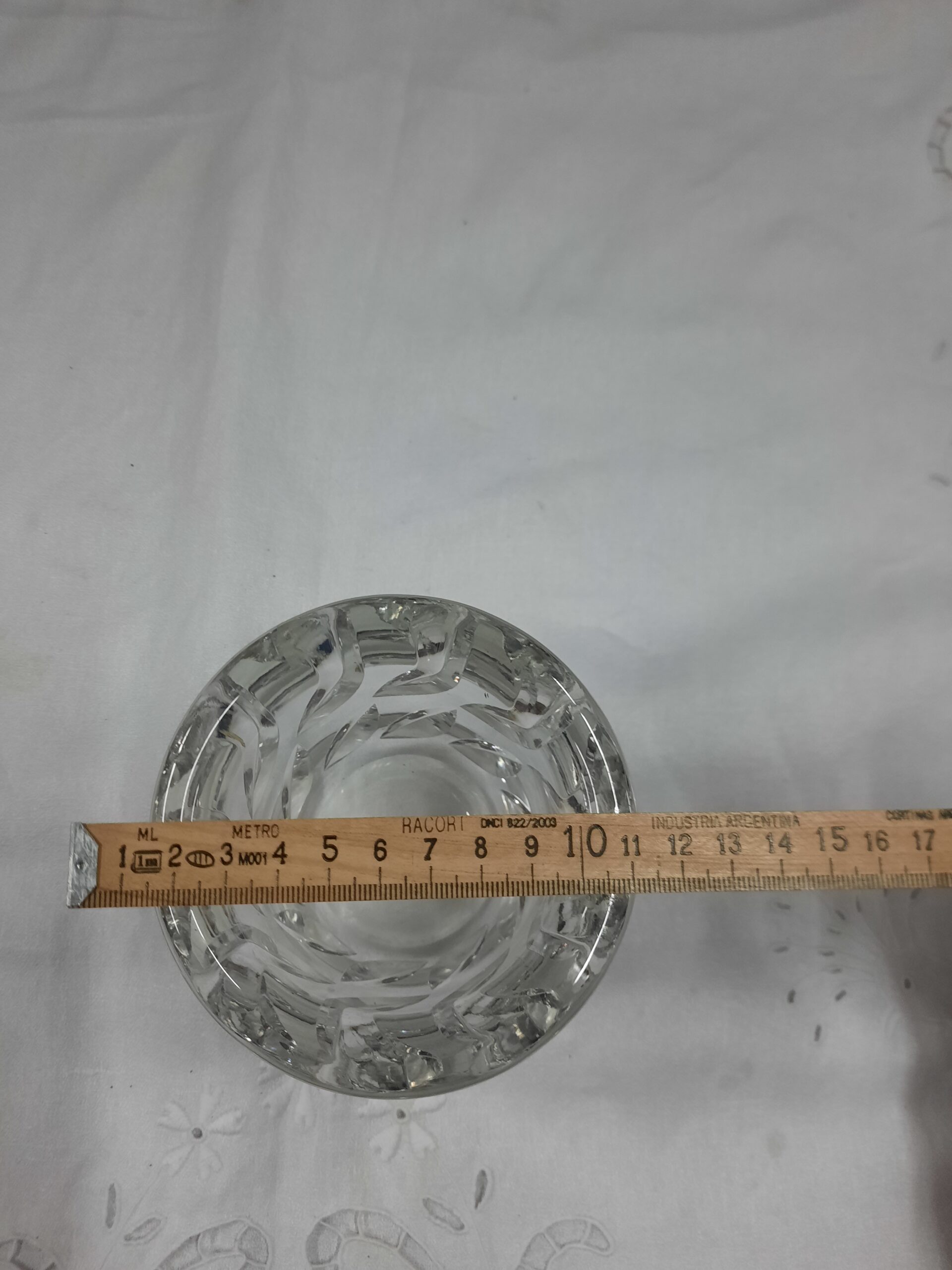 Hielera de cristal tallada, importada y sellada en perfecto estado - Imagen 2