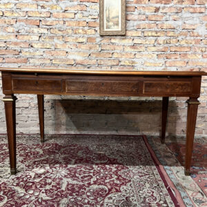 Escritorio de 3 cajones ingles imperio con 2 tablas auxiliares