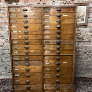 fichero cajonera doble, todo en roble de Eslavonia