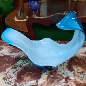 Impresionante centro en murano tricolor