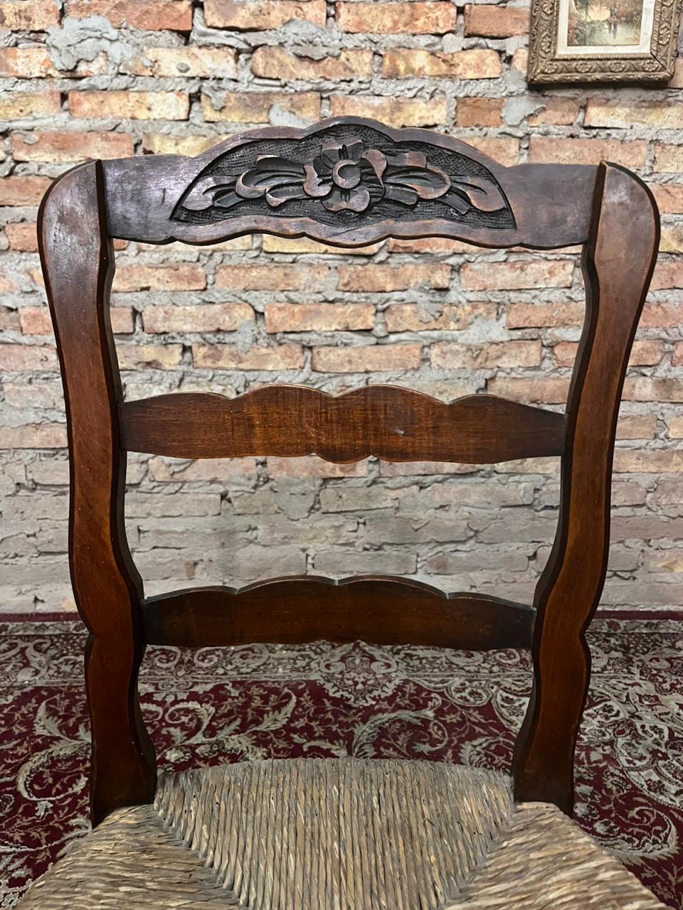 Silla de dormitorio estilo provenzal empajada de buena calidad - Imagen 4