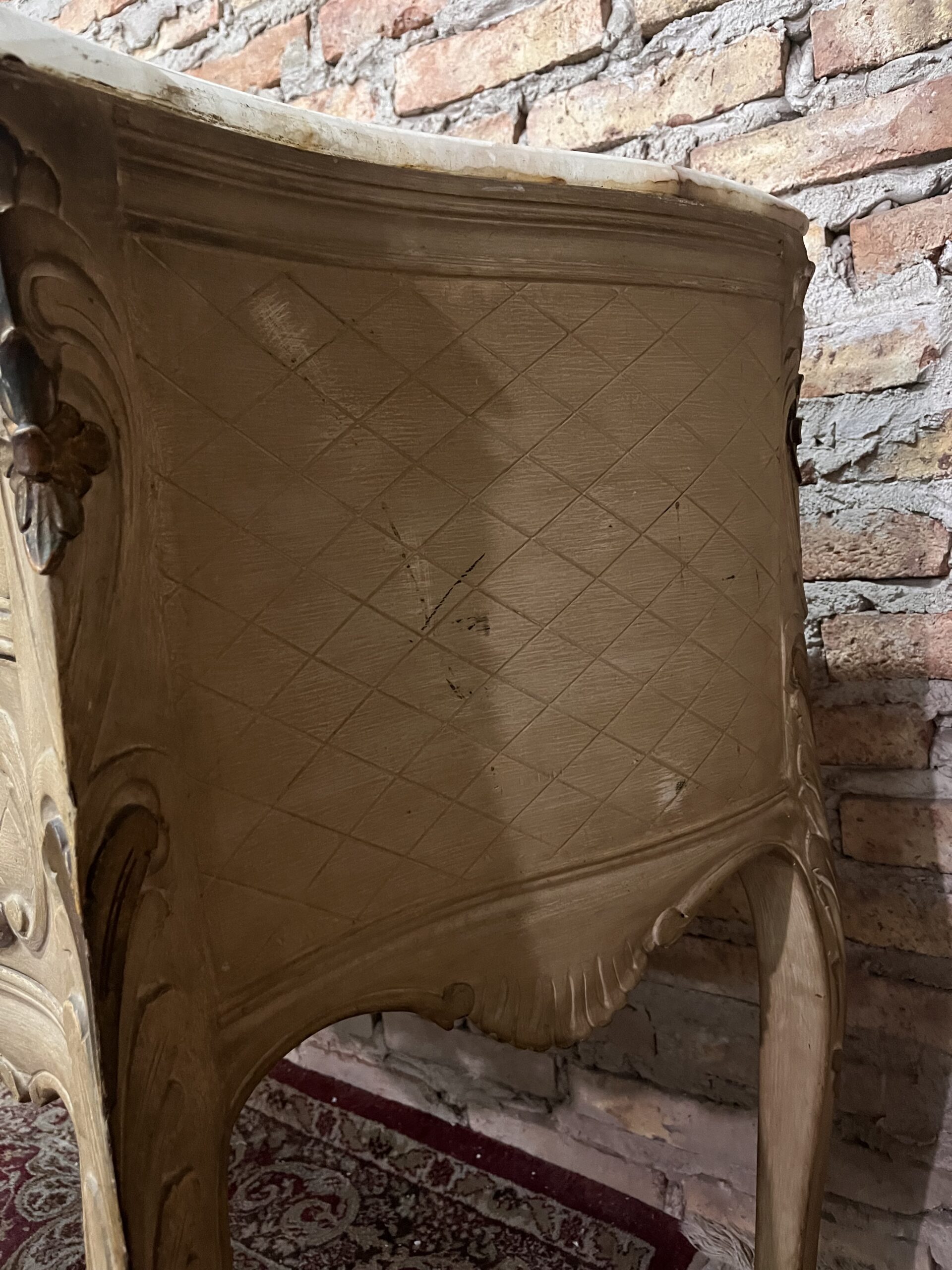 Cómoda estilo francés Luis xv colonial con mármol con su patina original - Imagen 10