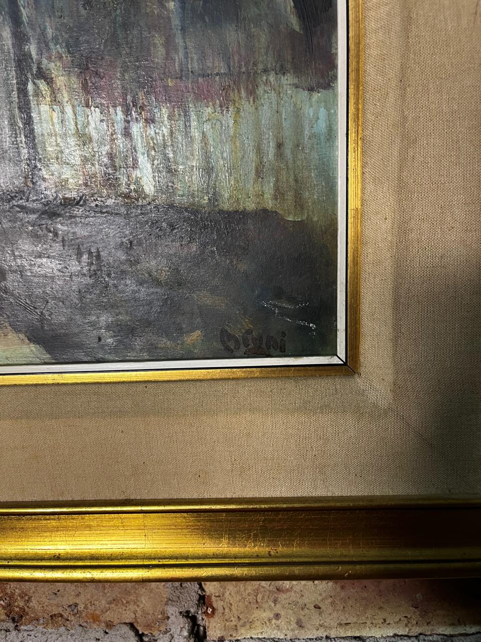 pintura de escena urbana con atmósfera nostálgica - Imagen 2