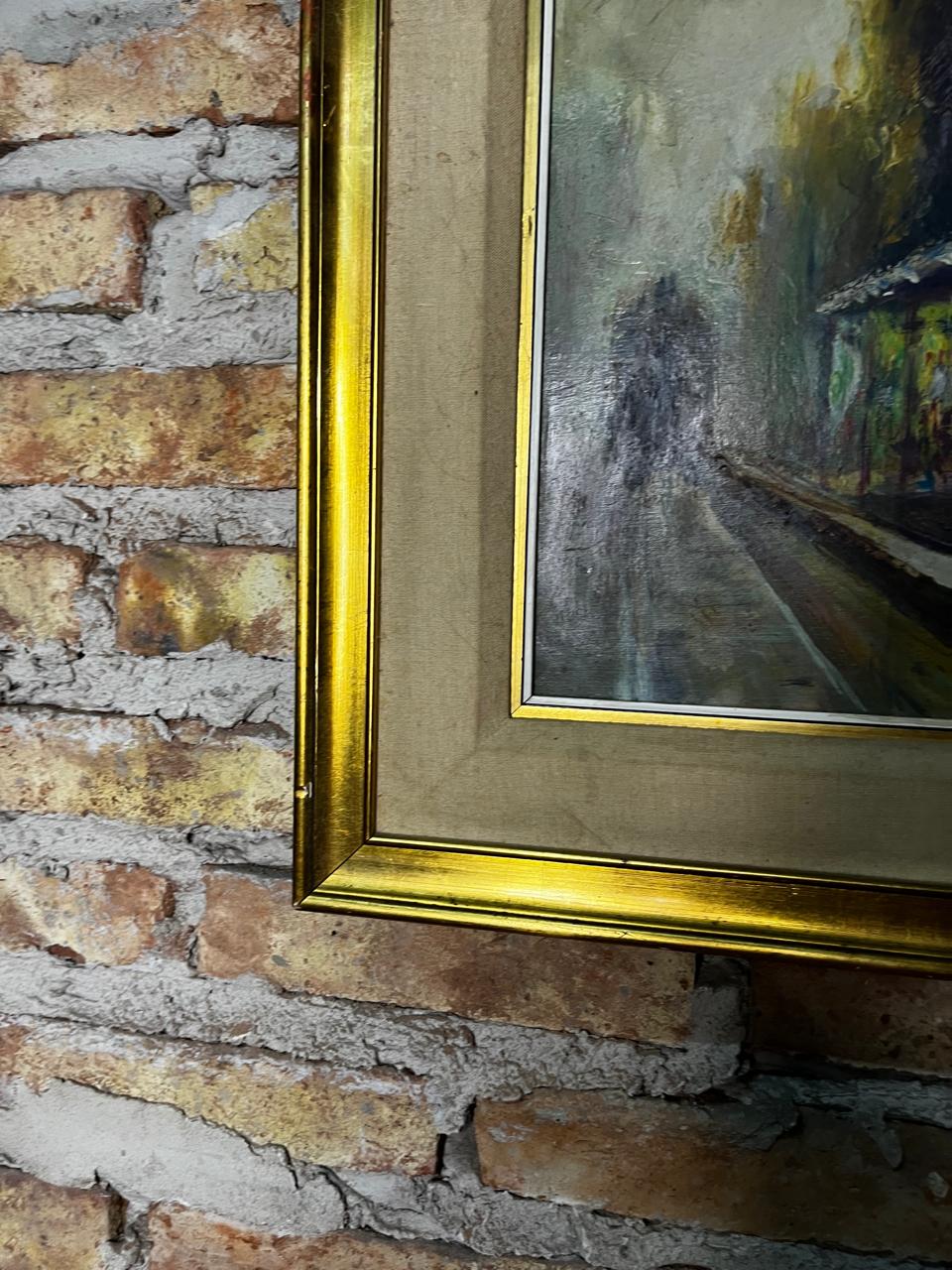 pintura de escena urbana con atmósfera nostálgica - Imagen 4