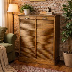 fichero doble en roble de eslavonia color madera