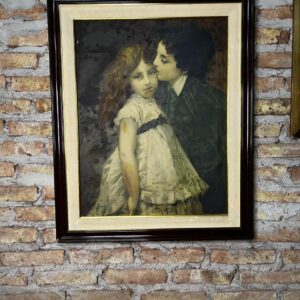 cuadro antiguo delicado en perfecto estado