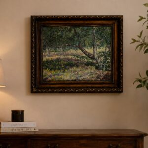 elegante pintura al oleo de paisaje de estilo impresionista