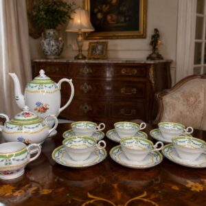 juego de café copelands en porcelana inglesa